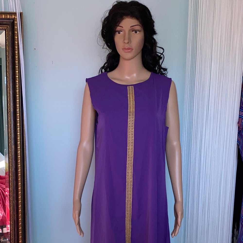 2 Piece Purple Dress and Kimono